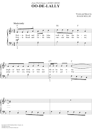 Oo De Lally Easy Piano Easy Piano Digital Sheet Music Easy Piano Sheet Music