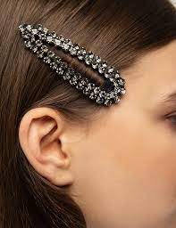 Black Diamond Hair Barrette Acessorios De Cabelo Vintage Acessorios Para Cabelo Feminino Acessorios Para Cabelo