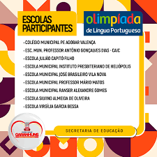 Olimpíadas de língua portuguesa 2021 as nossas escolas dos anos iniciais e finais, estão participando das olimpíadas da língua portuguesa 2021. Garanhuns Ta On Na Olimpiada De Lingua Portuguesa Prefeitura Municipal De Garanhuns