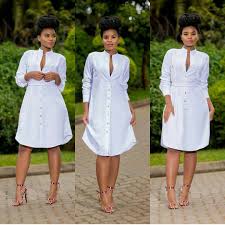 Very Pretty White Dress Short Dress Styles African Fashion African Fashion Dresses