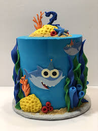 Buttercream Birthday Baby Shark Cake Baby Shark Cake Baby Birthday Cakes Shark Birthday Cakes Shark Cake