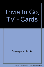 If you need to throw away an old tv it's best to find a recyc. Trivia To Go Tv 300 Questions Answers To Jog Your Memory Tease Your Brain Contemporary Books Becker 9780809234097 Amazon Com Books