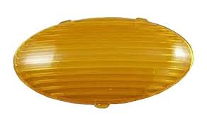 Gustafson Am4047 Oval Rv Porch Light Replacement Lens Amber