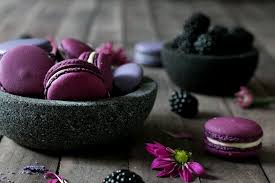 Brombeer Balsamico Macarons Macarons Coole Desserts Lebensmittel Essen