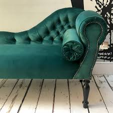 Inside + out modway ore international osp home furnishings room. Large Emerald Green Velvet Chaise Longue Napoleonrockefeller Vintage And Retro Furniture Bespoke Hand Crafted Chairs And Seating