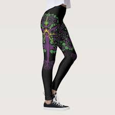 Bodhi Tree Yoga Leggings Zazzle Com Yoga Leggings Printed Yoga Leggings Leggings Fashion