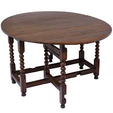 English Gate Leg Table Small Dining Room Table Barley Twist Furniture Table