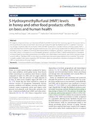 The government has taken initiative. Pdf 5 Hydroxymethylfurfural Hmf Levels In Honey And Other Food Products Effects On Bees And Human Health