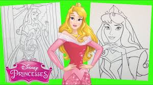 Agora posso imaginar como seria a aurora, se fosse feita ppr uma atriz real. Coloring Pages Disney Princess Aurora Activity For Kids Youtube