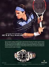 As one of rolex's most famous ambassadors, tennis star roger federer is known to strap on a watch before hitting the court and hoisting his latest trophy. Rolex Advertising Teil 3