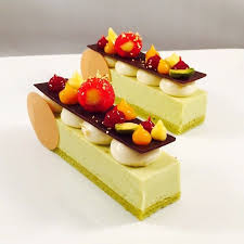 New Banquet Buffet Item Stregisbalharbour Pistachio Mousse Bar Lemon Mousse Raspberry Lemon Curd Bachour Fancy Desserts Dessert Presentation Sweet Recipes