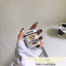 モスキーノ airpodsケース 熊 可愛い moschino エアーポッズカバー ケース いちご柄 モスキーノ