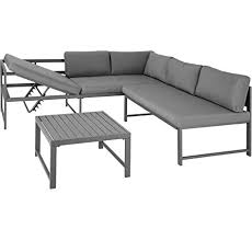 Outsunny Ensemble Salon De Jardin Design Contemporain Style Yachting 5 Places Avec Coussins Et Table Bas In 2020 Garden Furniture Sets Garden Sofa Set Garden Furniture