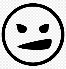 He possesses a blank face. Png File Svg Straight Face Emoji Black And White Transparent Png 980x982 41736 Pngfind