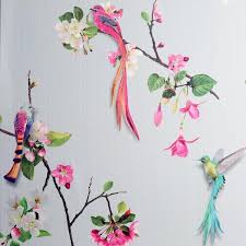 Arthouse Birds Of Paradise Vinyl Wallpaper Birds Of Paradise Grey Pink In 2020 Vinyl Wallpaper Paradise Wallpaper Bedroom Decor Grey Pink