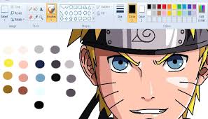 Drawing Anime On Paint Naruto Speedpaint Drawings Anime Painting