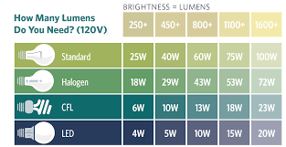 Light Bulb Brightness Chart Led Light Bulb Shopping Guide