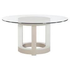 Table measures 60 diameter x 30h, while the chairs 21w x 27d x 41h. Lucille Modern Classic White Grey Wood Glass Round Dining Table 54 51 D 60 D Kathy Kuo Home