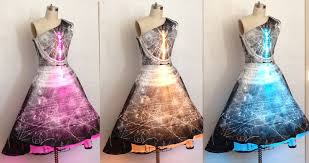 Interactive Particle Physics Dress With Led And Ibm Bluemix Dresses Colorful Dresses Fashion