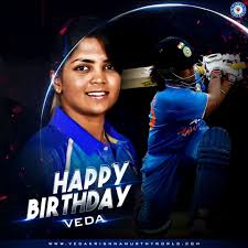 Veda krishnamurthy is an indian batswoman. Happy Birthday To Team India S Wolf Veda Krishnamurthy Facebook