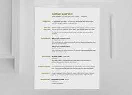 Free Basic Resume Template With Olive Green Accents Basic Resume Simple Resume Template Resume Template Free