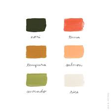 Sushi Color Palette Tokyo Here We Come Jbpcolorpalette Color Palette Color Pantone Color