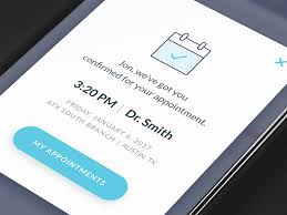 Appointment Confirmation Appointments Medical App Web Design Mockup