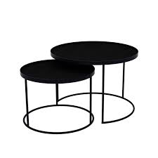 Notre Monde Tisch Set S Und L Rund Niedrig In 2020 Runder Kaffeetisch Couchtisch Sets Runde Schale