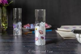 When i make leaves to go with my paper flowers, i regularly use mod podge to add an extra layer of protection to my paper leaves. How To Make Pressed Flower Vases Hearth And Vine