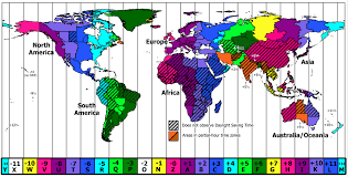 Worldwide Time Zone Map World Time Zone Map | Nist