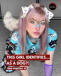 Nightfam, this is a Twitch streamer who identifies as a dog. While some say  she's just fetching for attention, her 500K+ followers can't get enough of  her canine charades. On stream, she