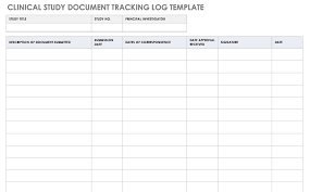 Free Clinical Trial Templates Smartsheet