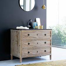 Mobile Da Bagno In Pino E Pietra Con Lavabo 100 Emily Tikamoon Bathroom Furniture Vanity Units