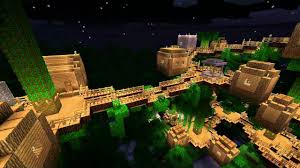 How to build a treehouse. Minecraft Jungle Tree Village Youtube