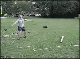 The discus throw is about rotation which becomes very difficult if you have a flat foot. The Balls On This Guy Gifs