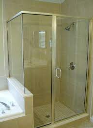 A Semi Frameless Shower Notice No Trim At The Corner Joint And Around The Door Semi Frameless Shower Doors Shower Screen Framed Shower