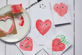 I've got the best card making in the. Heart Stencil Cards For Kids Little Fish