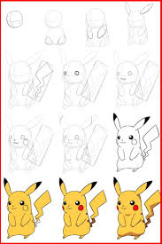 Dessiner Pikachu Tutoriel Dessin Pikachu Comment Dessiner Pikachu Dessin Pokemon