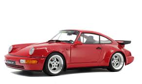 Designed by benjamin dimson through january 1986, it featured significant styling revisions over previous 911 models, most prominently the more integrated bumpers. Porsche 911 964 Turbo 3 6 Rouge Indien 1990 Solido