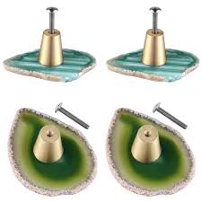 Hardware, lighting, switchplates, tile, home accents Mookaitedecor Set Of 4 Natural Agate Slice Cabinet Drawer Knobs Irregular Novelty Pull Handle For Dresser Cupboard Wardrobe Door Decorative Furniture Buy Online In Bahamas At Bahamas Desertcart Com Productid 203723368