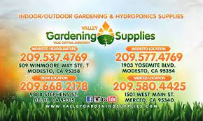 Trays, soil, fertilizer, markers, heat mats and even led grow lights. Valley Gardening Supplies Merced 1501 W Main St Merced Ca Nurseries Mapquest