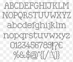 From 2 stitches tall to 20 stitches tall. Cross Stitch Alphabet Letter Pattern Cross Stich Angle Text Png Pngegg