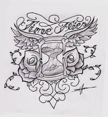 This tattoo differs from the other examples by fully realizing the birds instead of placing wings directly onto the hourglass. Time Flies By Aworldasleep On Deviantart