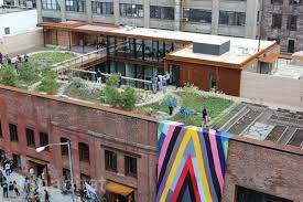They are lighter than normal roofs, which means it will deflect the sun's rays. Rooftop Garden Headquarters Eco Friendly Office Green Roof Eco Architecture