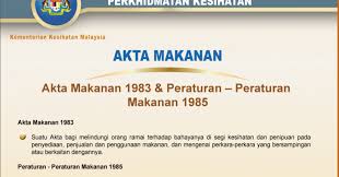 Akta makanan 1983 pindaan 2018; Akta Makanan 1983 Pindaan 2018 Kokakka