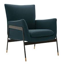 Rivet Willard Contemporary Accent Lounge Chair 26 W Navy Contemporary Accent Chair Chair Accent Chairs For Living Room
