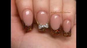 Finalmente pintar con esmalte transparente toda la uña para dar una mayor durabilidad. 31 Decoradas Glitter Decoradas Unas Acrilicas French Modelos De Unas