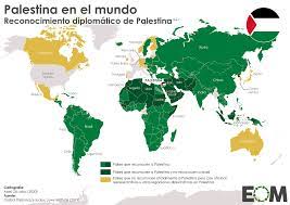 La distancia entre los extremos de norte a sur es de 424 km. El Reconocimiento De Palestina Mapas De El Orden Mundial Eom