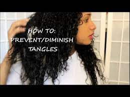 However, if you have long curly hair, you can gently take the flap and cover the remaining part of the hair. How To Prevent Diminish Tangles Frizz On Curly Hair Youtube