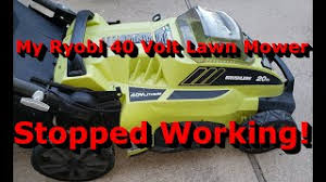 With it's 16 deck, this mower is perfect for maintaining small yards and will fold up for compact storage when finished. My Ryobi 40v Mower Stopped Working Mice Love This Mower In Storage Youtube